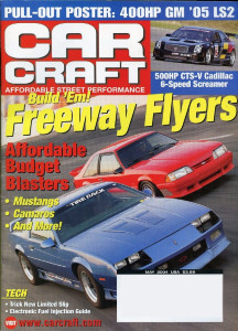 CAR CRAFT 2004 MAY - EFI, LS1 CAMARO, MACH 1, CADDY